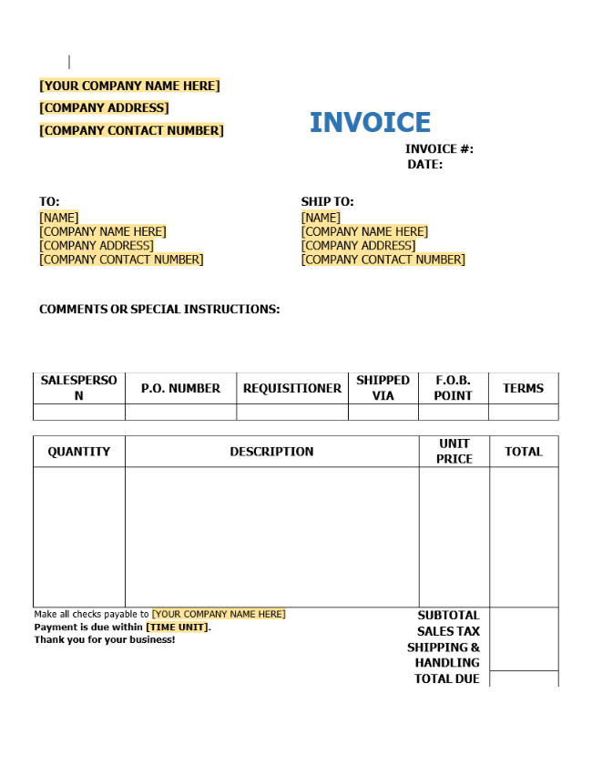 Template Preview